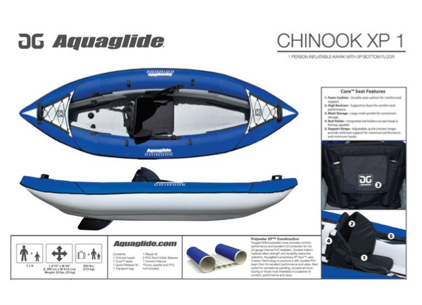 Aquaglide Chinook 90 Kayak - 1 Man
