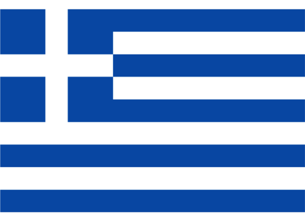 Greece Courtesy Flag Polyester 45 x 30cm