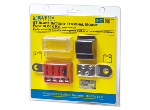 Blue Sea ST Blade Battery Terminal Mount Fuse Block Kit