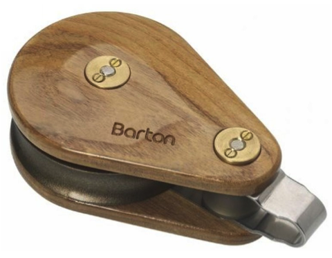 Barton Classic Wooden Victory Block Single Fixed Eye 64mm