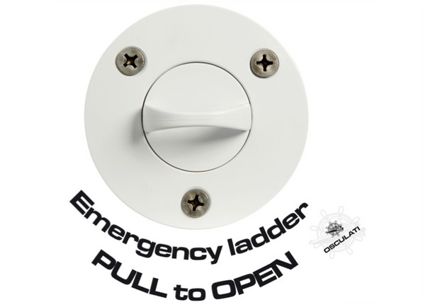 Osculati Recessed 3 Step Emergency Ladder - Front Fixing