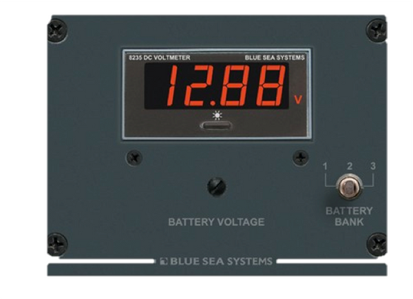 Blue Sea Volt Test Panel 3 Blank Digital - 0 - 60 Volts DC