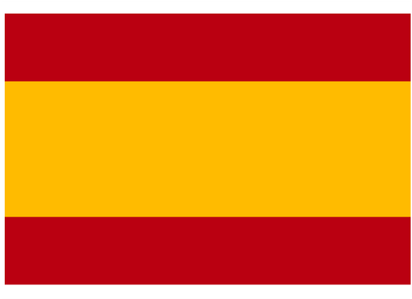 Spain Courtesy Flag Polyester 45 x 30cm