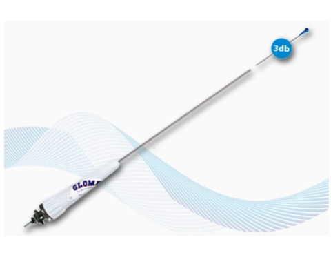Glomex RA106SLSSB18 Stainless Steel Whip Antenna with 18M Cable