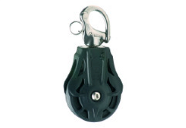 Wichard 70mm Single Block with Swivel Snap Shackle _ Plain or Ball Bearing