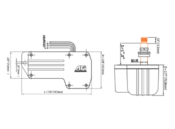 Marinco AFI 1.5/2.5 Waterproof Wiper Motor