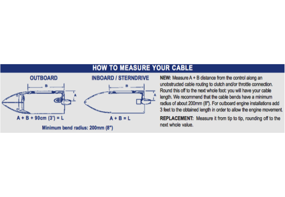 Ultraflex C8 (33C) Inboard or Outboard Engine Control Cables