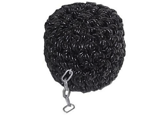 Rope Fender TMS Black Small Button - Polypropylene - 10" (25.5cm) x 7" (18cm)