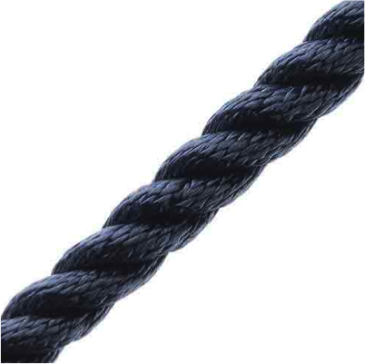 Waveline 3 Strand Polyester Rope 14mm Navy - 200m