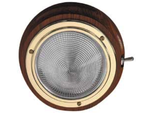 Teak Interior Lamp 12/24V