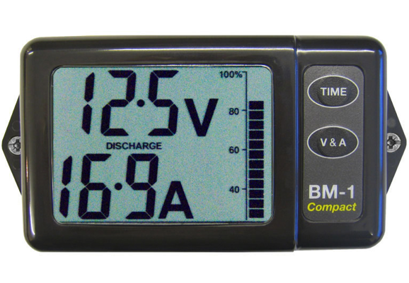 NASA Marine BM-COMPACT Battery Monitor 12 or 24VDC - Grey