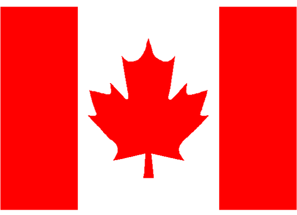 Canada Courtesy Flag Polyester 45 x 30cms