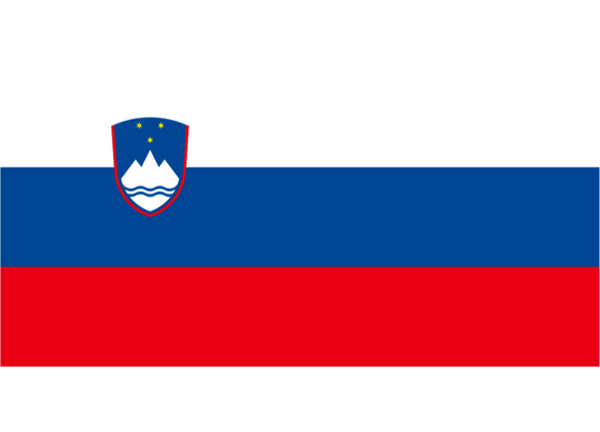Slovenia Courtesy Flag Polyester 45 x 30cm