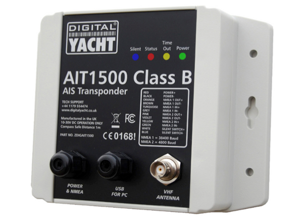 Digital Yacht AIT1500 Class B Transponder with Internal GPS Antenna - NMEA 0183
