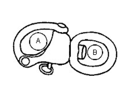 Wichard Stainless Steel Snap Shackle Swivel Large Bail - All Sizes