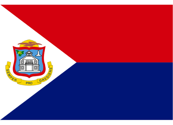 St Maarten Courtesy Flag Polyester 45 x 30cm