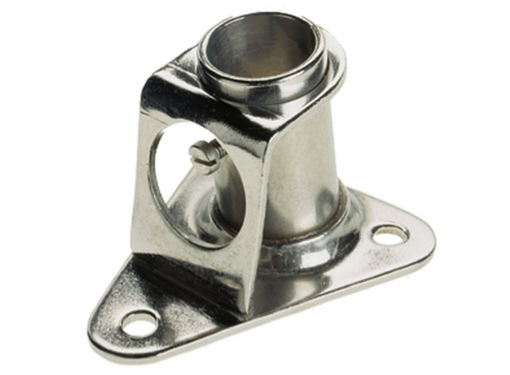 HYE Stainless Steel Triangle Stanchion Base - 85/90 Degree