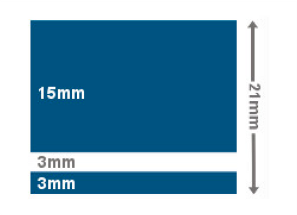 PSP Colour Stripe 21mm Wide - Various Colours