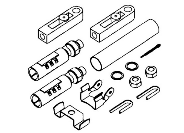 Ultraflex K57 Adaptors - C2/C8/Mach Zero for use with Johnson/BRP/ Evinrude Engines