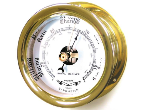 Meridian Zero Capstan Barometer - Brass