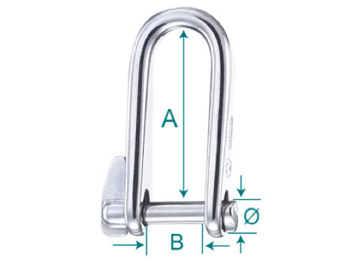 Wichard Stainless Steel Key Pin Shackles - All Sizes