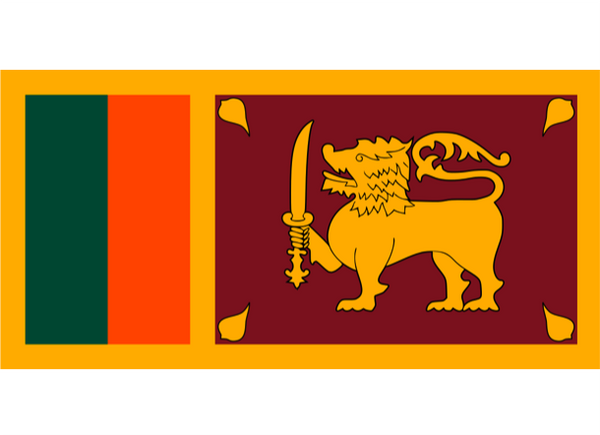 Sri Lanka Courtesy Flag Polyester 45 x 30cm