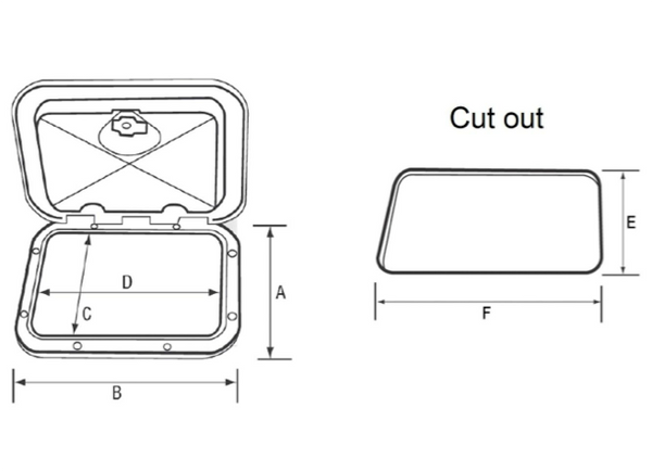 Nuova Rade Top Line Hatch White 315 x 440mm