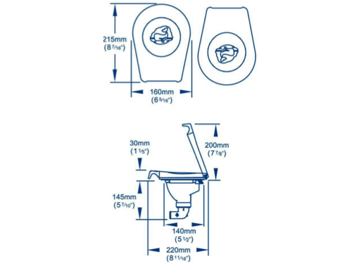 Whale Smartbail Low Profile Compact Manual Bilge Pump