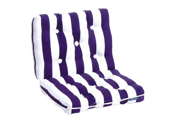Kapok Double Cushion Striped Blue / White