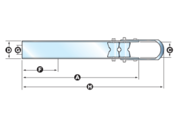 Lewmar 7 - 16Kg Delta External Bow Roller