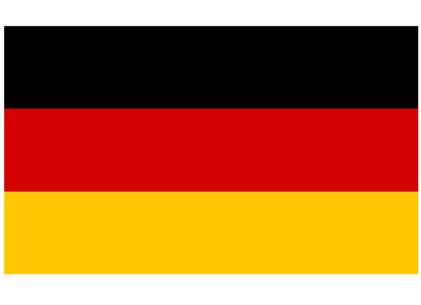 Germany Courtesy Flag Polyester 45 x 30cm
