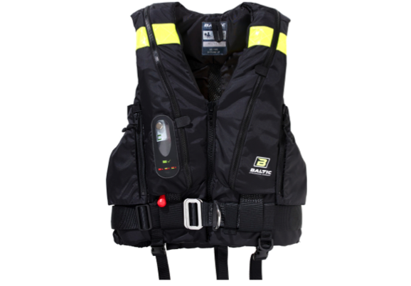 Baltic Hybrid 220 55/165N Buoyancy Aid - Manual- Black or Red - Built in Safety Harness