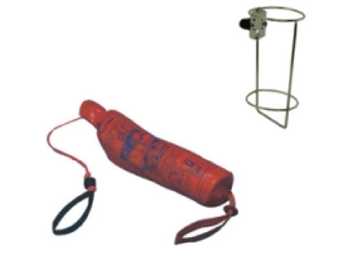 Waveline 30m Throwing Line in Bag with Stainless Steel Rail Mount Holder