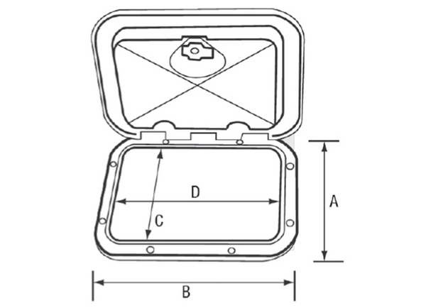 Nuova Rade Storage Hatch for 3KG Gas Bottles