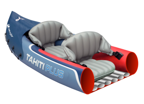Sevylor Tahiti Plus Inflatable Kayak with 2 x Kayak Paddles & Bravo 4 Handpump 2 + 1 Persons - 2024 Model - SPECIAL OFFER WHILST STOCKS LAST