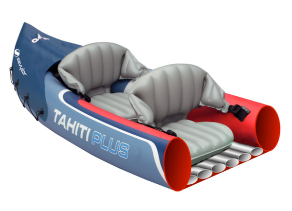Sevylor Tahiti Plus Inflatable Kayak with 2 x Kayak Paddles & Footpump  2 + 1 Persons - 2023 Model