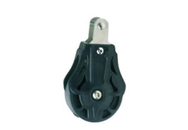 Wichard 35mm Single Fixed Head Block with Clevis - Plain & Ball Bearing