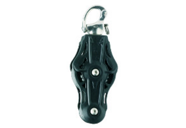 Wichard 55mm Fiddle Block with Swivel Snap Shackle - Plain or Ball Bearing