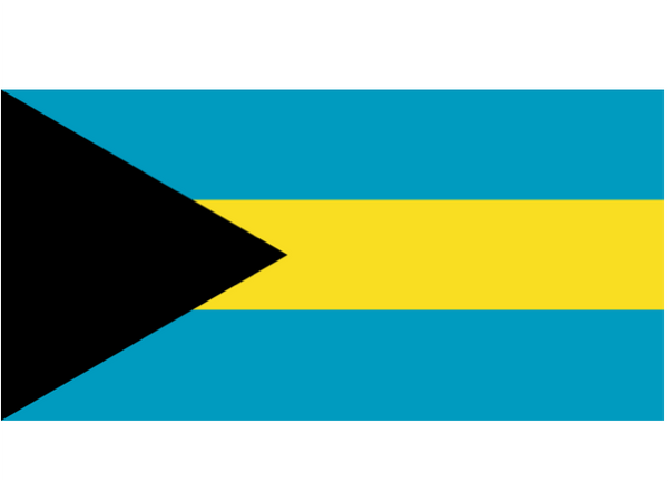 Bahamas Courtesy Flag Polyester 45 x 30cms