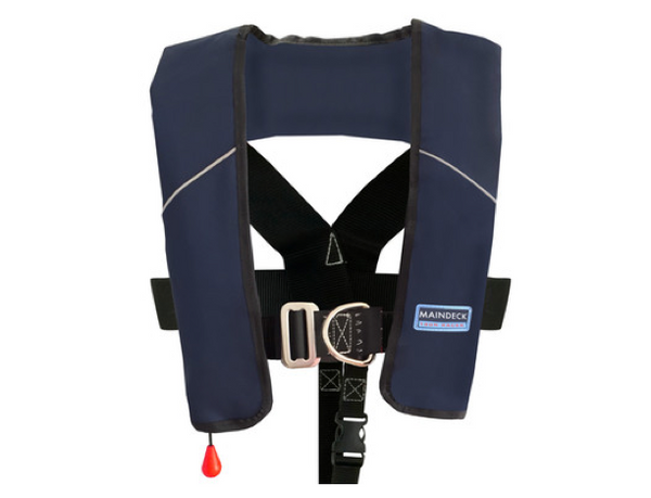 Maindeck ISO 180N Lifejacket with Harness UML Auto Navy