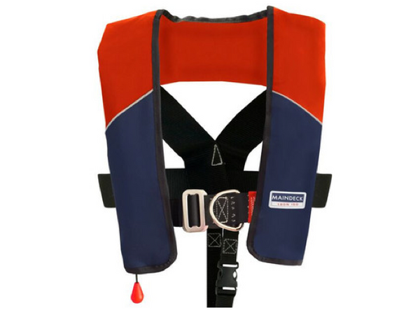 Maindeck ISO 180N Lifejacket with Harness UML Auto Red /Navy