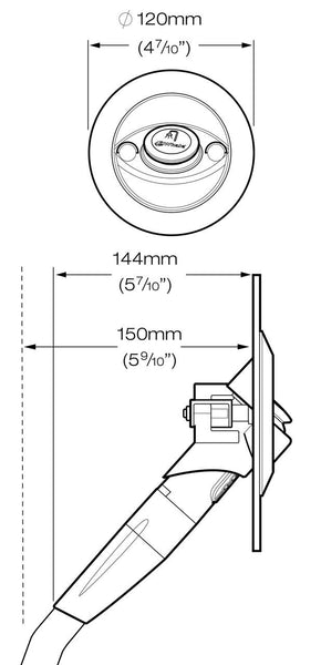 Whale Twist Deck Shower