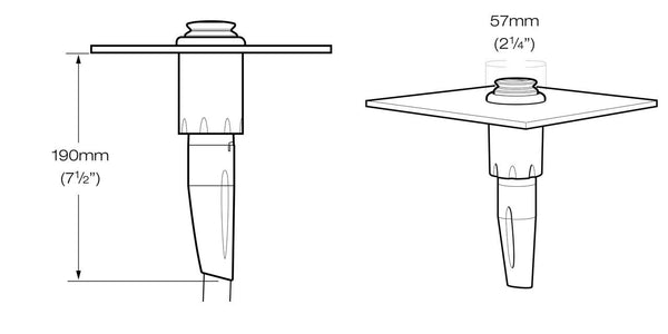 Whale Twist Deck Shower